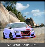 Fakes, Audi A3 getunt mit Photoshop